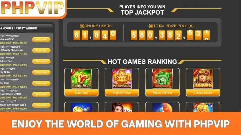 Enjoy the world of gaming with PHPVIP