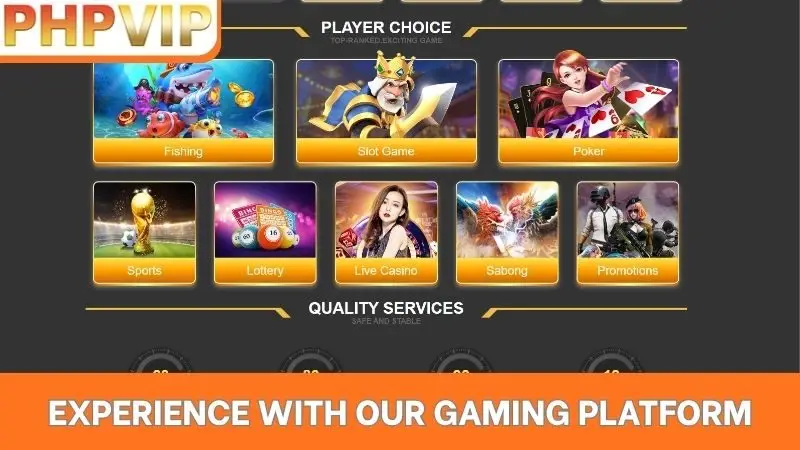 Experience with our gaming platform