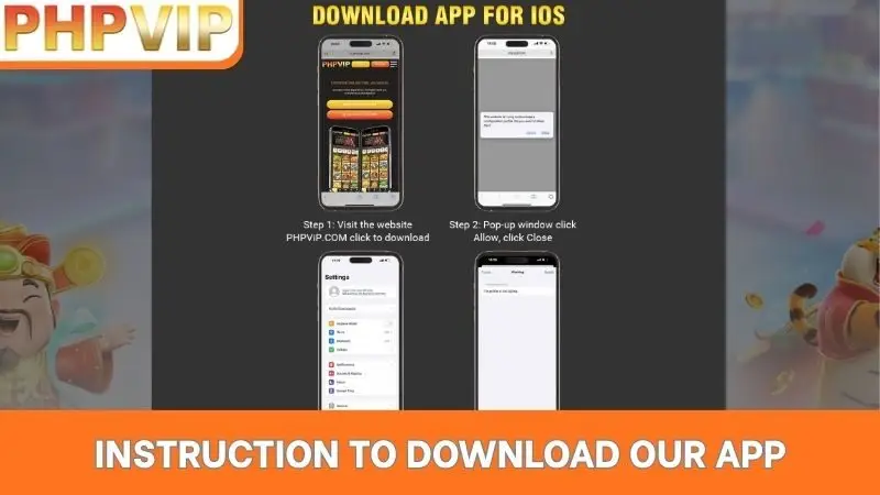 Instruction to download our app