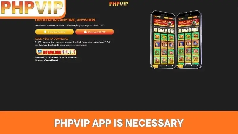 PHPVIP app is necessary