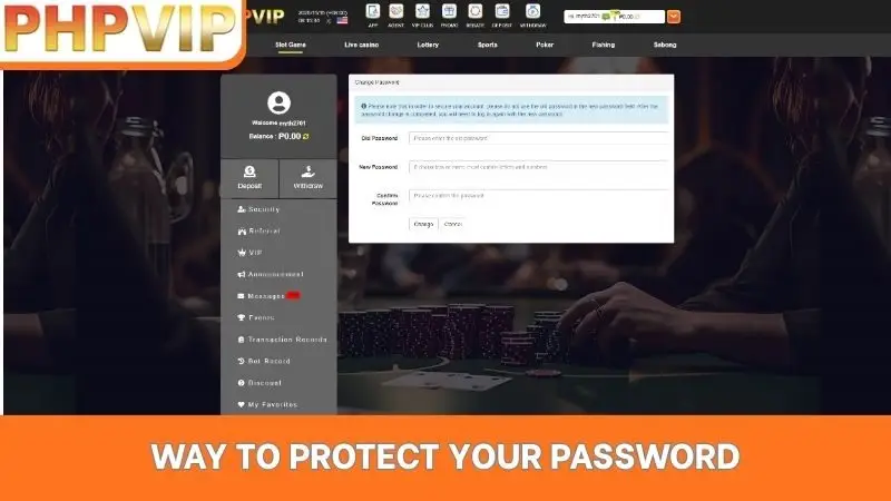How to recover your Phpvip login password - process