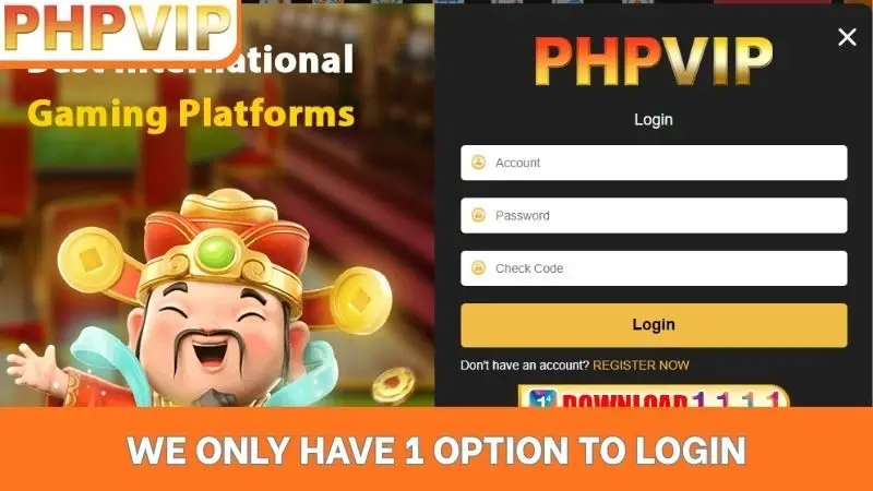 We only have 1 option to login