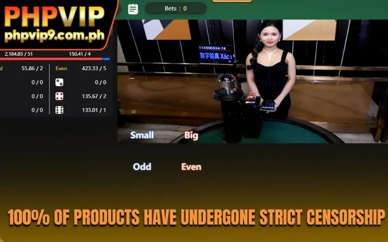 100% of products have undergone strict censorship