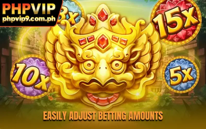 Easily adjust betting amounts