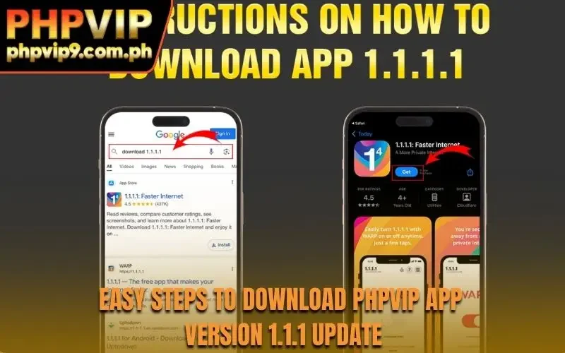 Easy steps to download PHPVIP app version 1.1.1 update