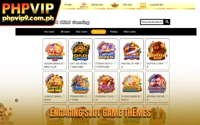 Engaging slot game themes