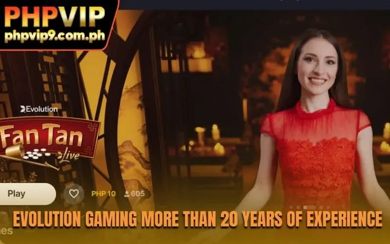 Evolution Gaming more than 20 years of experience