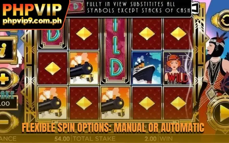 Flexible spin options: manual or automatic