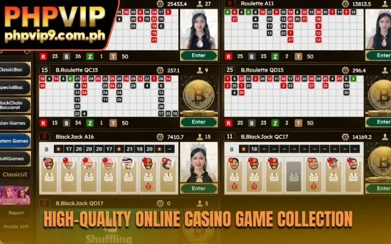 High-quality online casino game collection