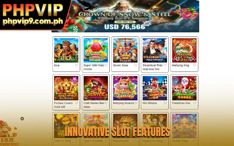 Innovative slot features