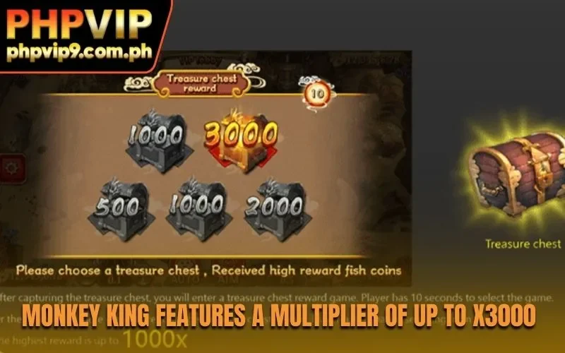 Monkey King features a multiplier of up to X3000