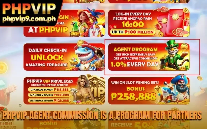 PHPVIP agent commission is a program for partners