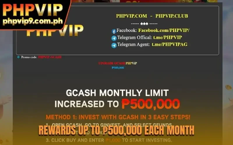 Rewards up to ₱500,000 each month