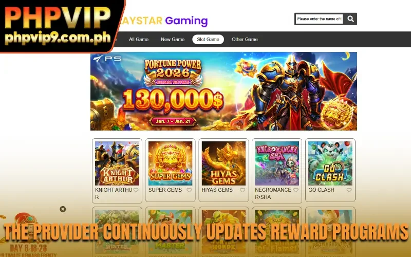 The provider continuously updates reward programs