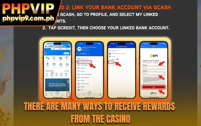 There are many ways to receive rewards from the casino