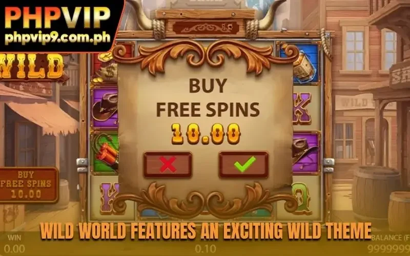 Wild World features an exciting wild theme