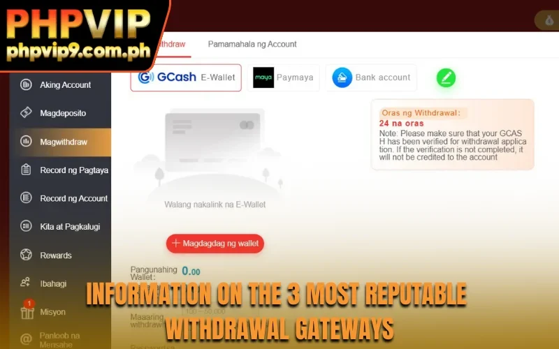 Information on the 3 most reputable withdrawal gateways