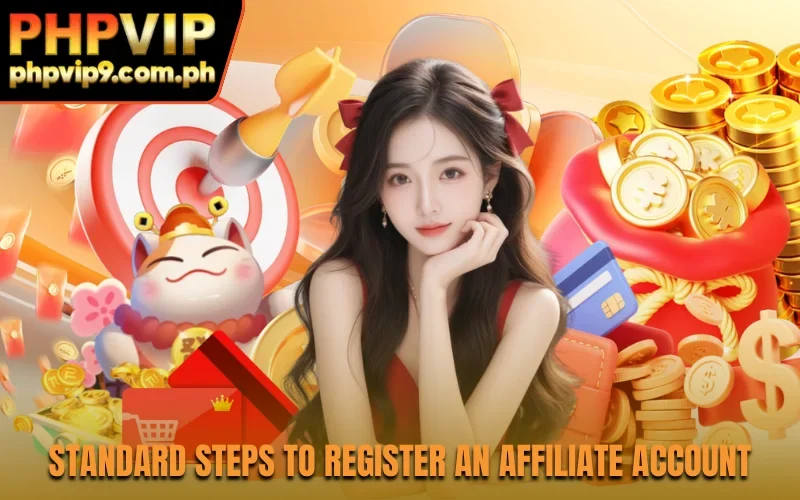 Standard steps to register an Affiliate account
